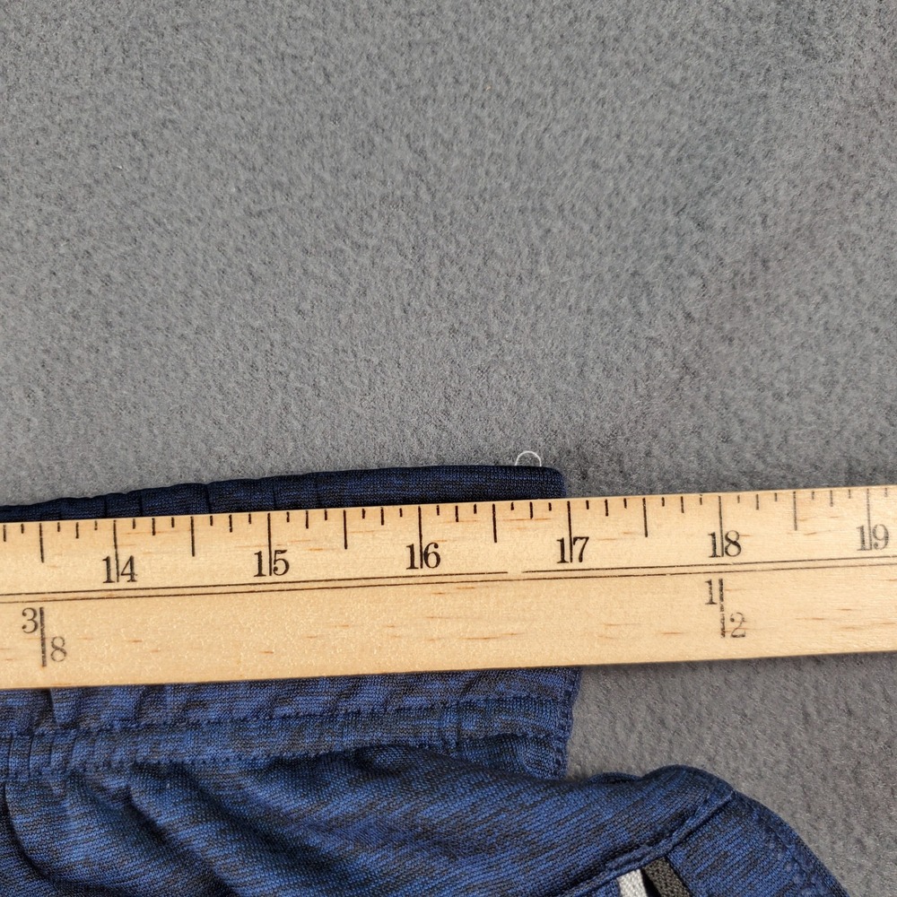 AND1 Mens Blue‎ Space Dye Performance Joggers XL Fleece Line Bungee Hem flaw - Picture 8 of 10